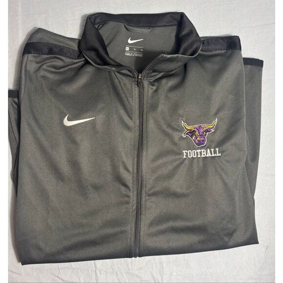 Nike Mens Size XL Minnesota State University Mankato Zip Sweatshirt Gray/Black - Picture 4 of 8